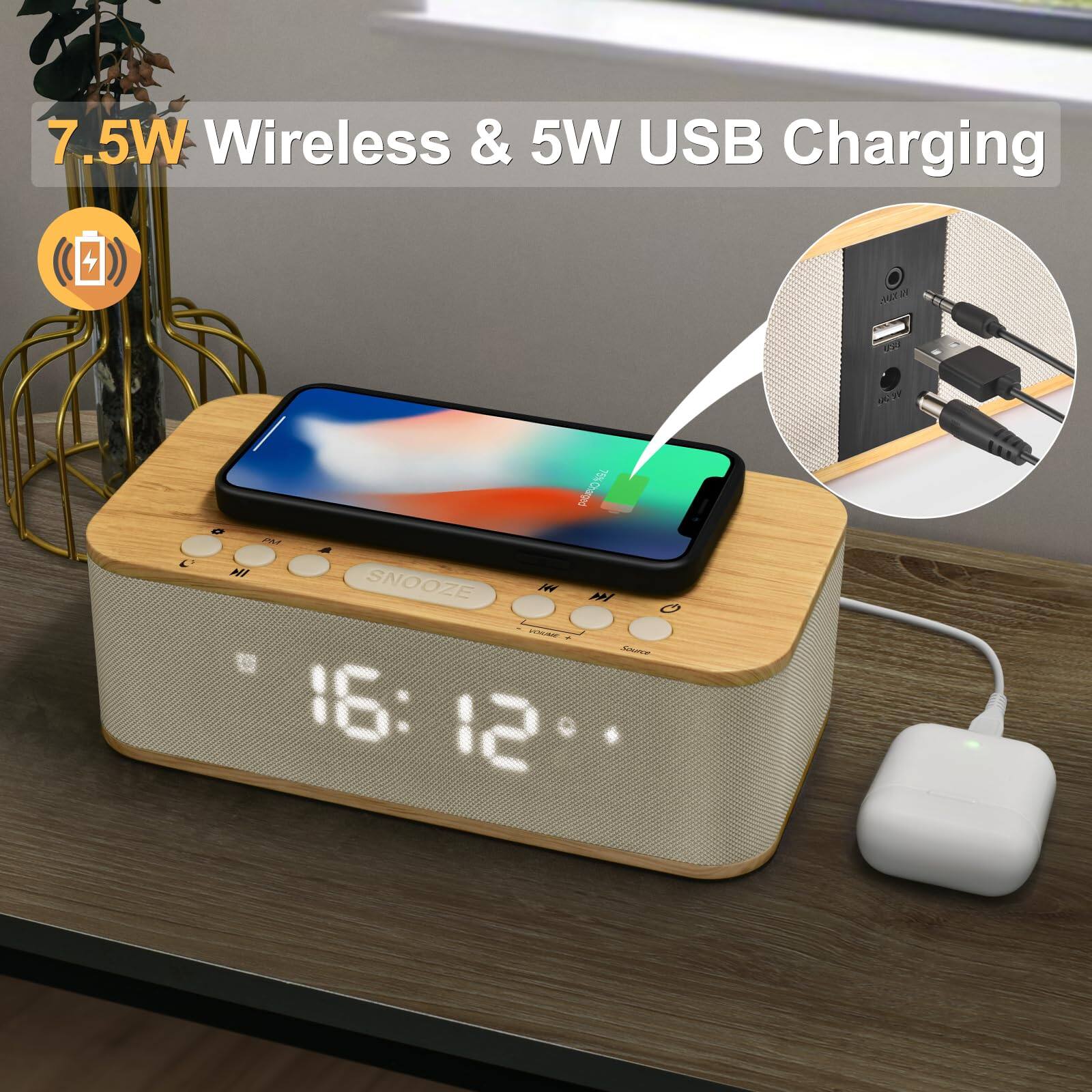 7.5W Wireless & 5W USB Charging

16:12