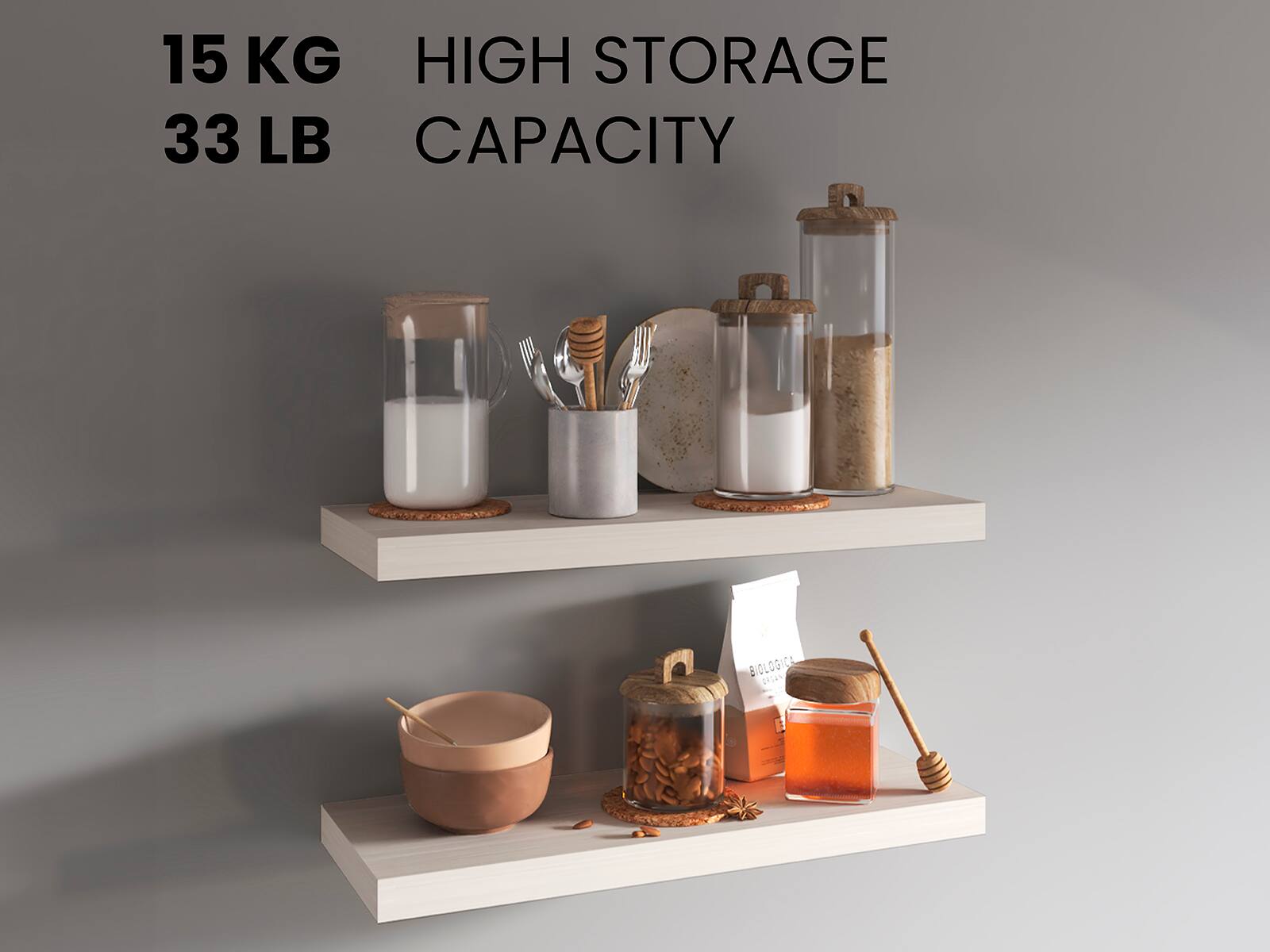 15 KG  
33 LB  

HIGH STORAGE CAPACITY