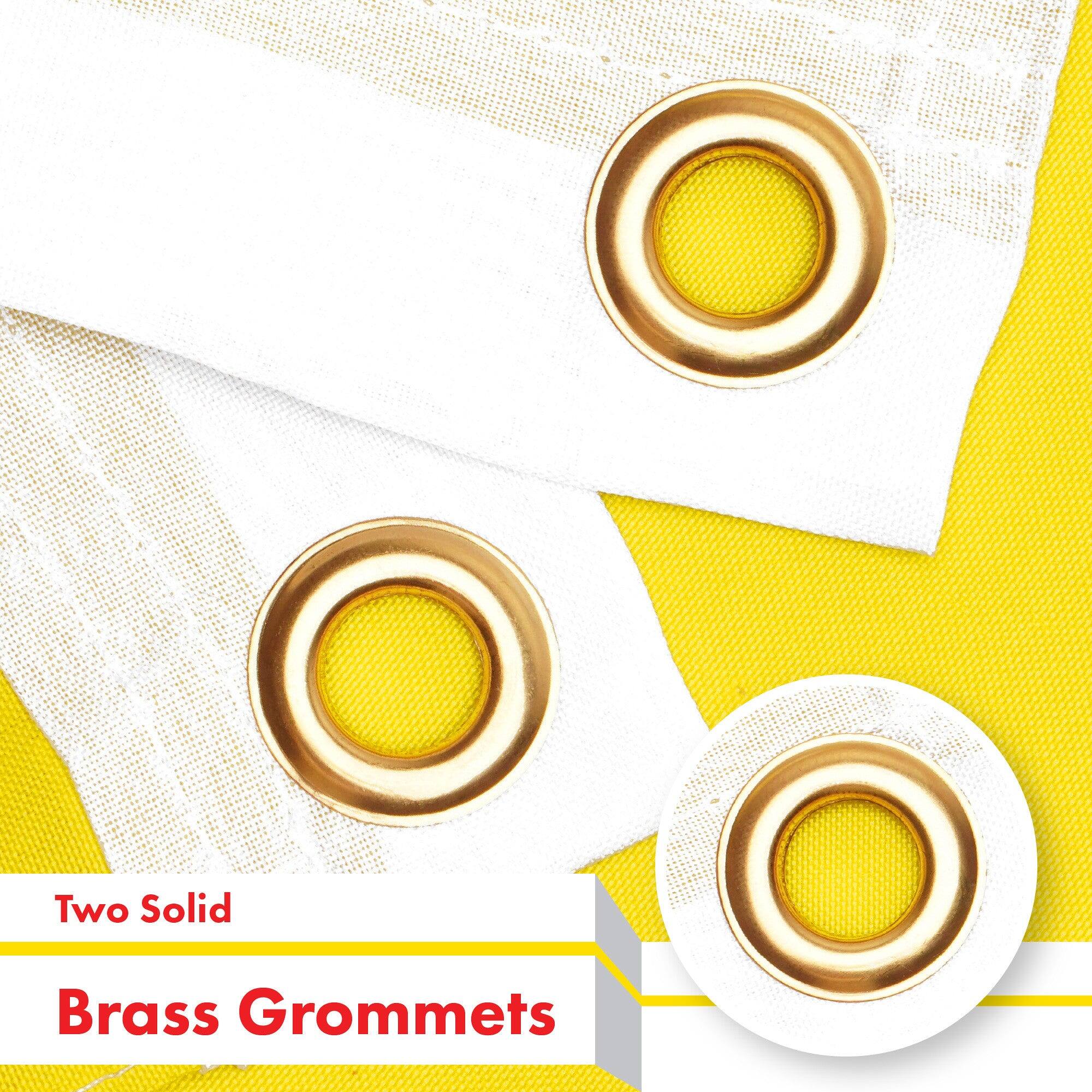 Two Solid Brass Grommets