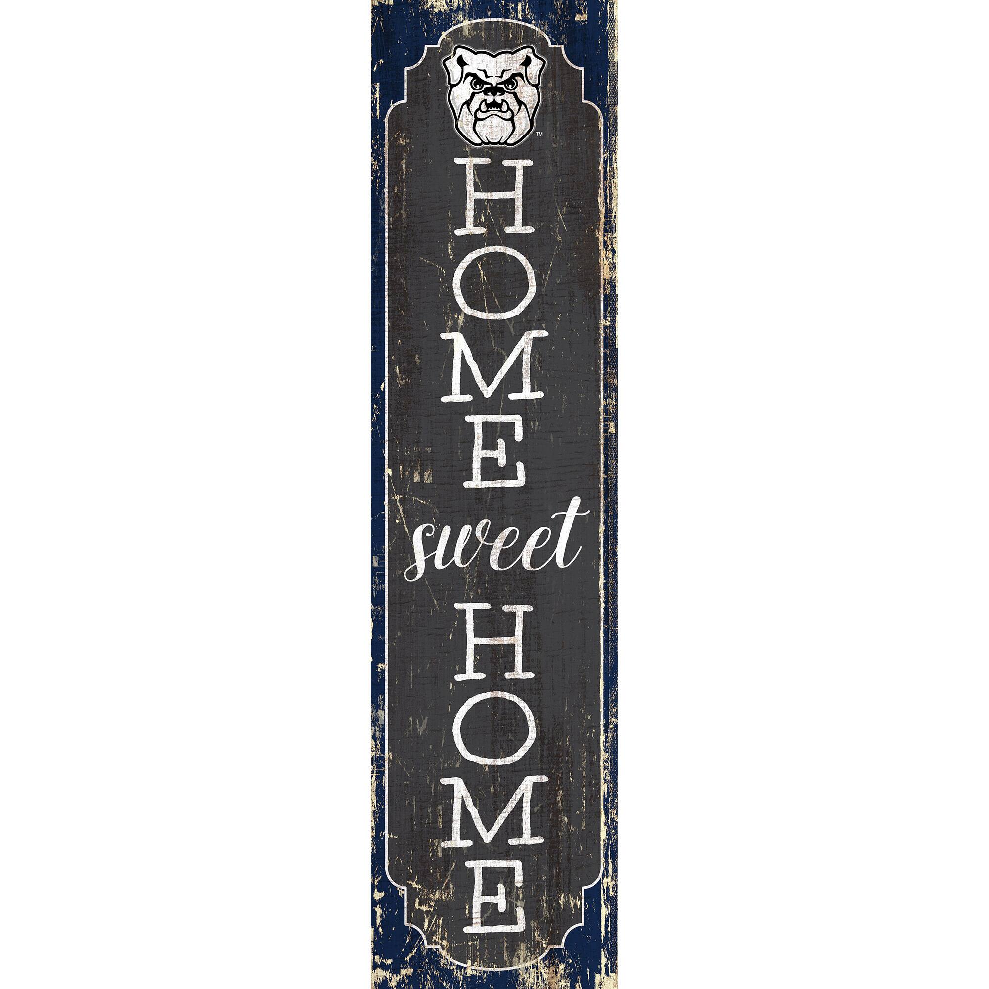 Butler Bulldogs 24" Home Sweet Home Leaner Sign