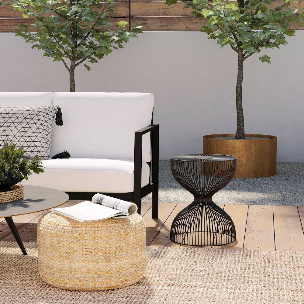 Alt View 2. Butler Specialty - Nicola Outdoor Metal Side Table - Black.