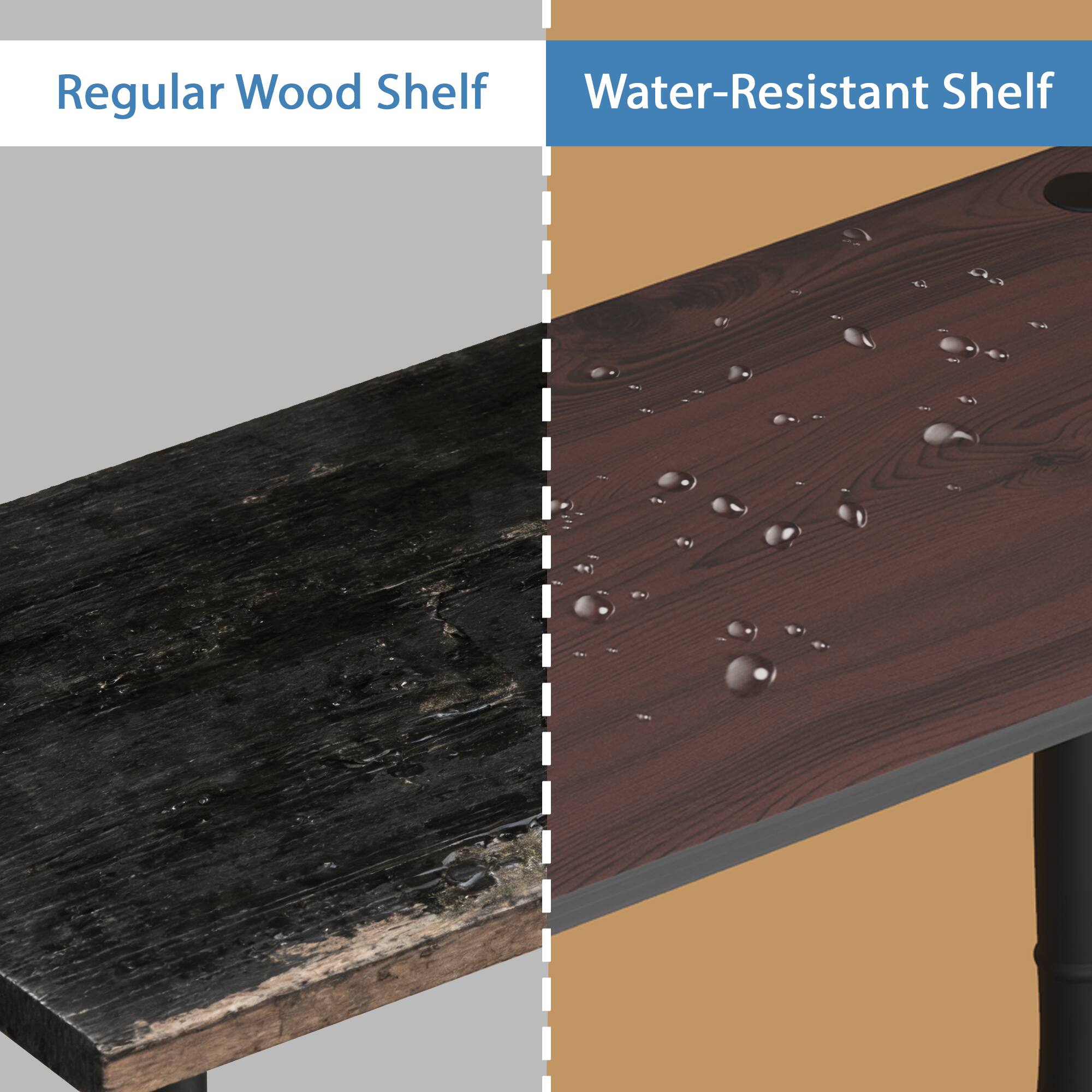Regular Wood Shelf  
Water-Resistant Shelf