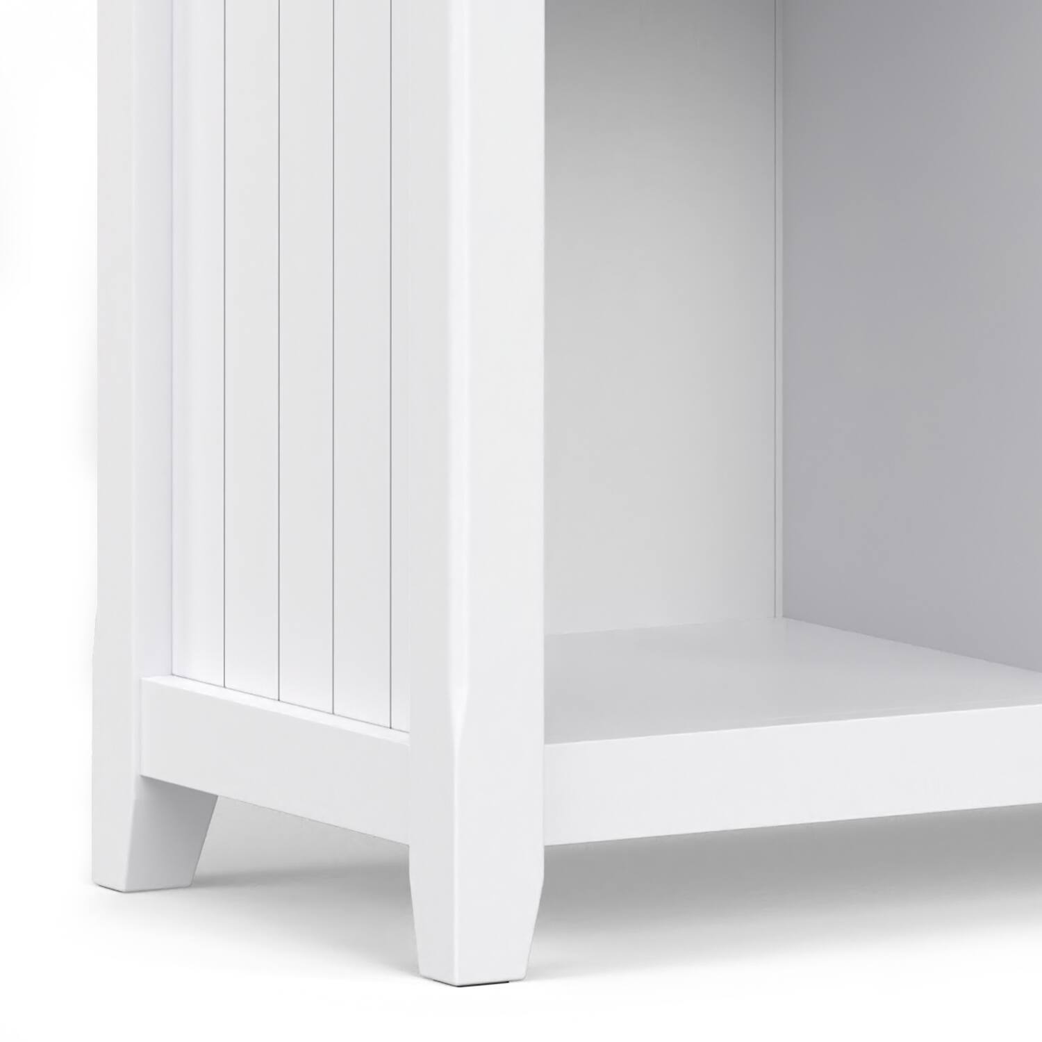 Alt View 6. Simpli Home - Acadian SOLID WOOD 48 inch x 57 inch Transitional 12 Cube Storage in White - White.