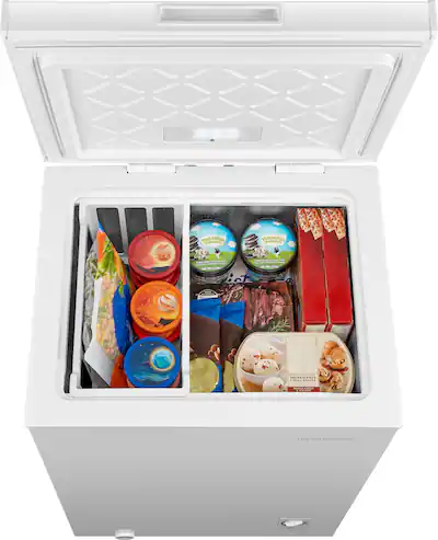 Insignia™ 3.5 Cu. Ft. Garage Ready Chest Freezer White NS Insignia™ 3.5 Cu. Ft. Garage Ready Chest Freezer White NS