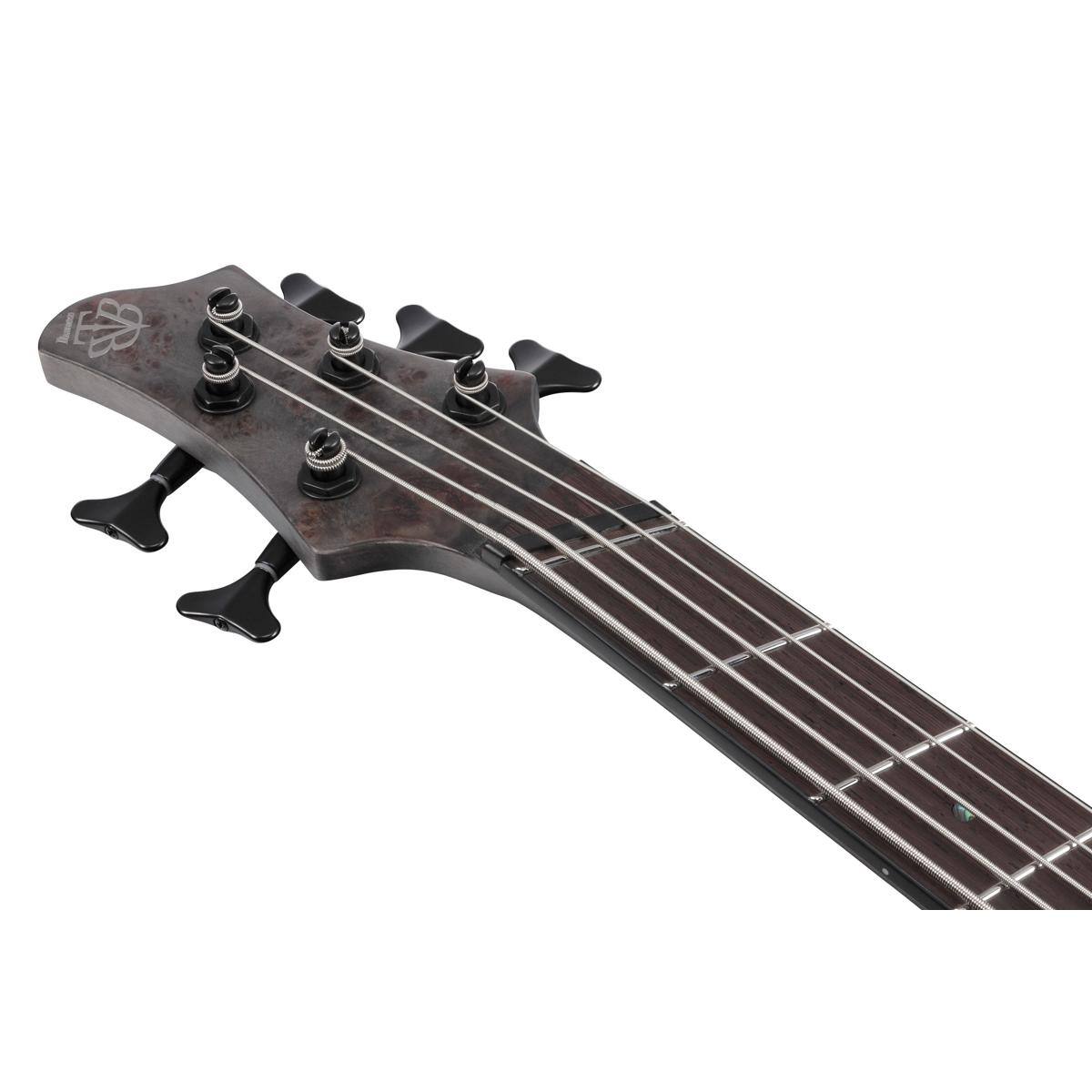 Alt View 7. Ibanez - Ibanez BTB Workshop Series BTB805MS 5-String Electric Bass Guitar, Transparent Gray Flat.