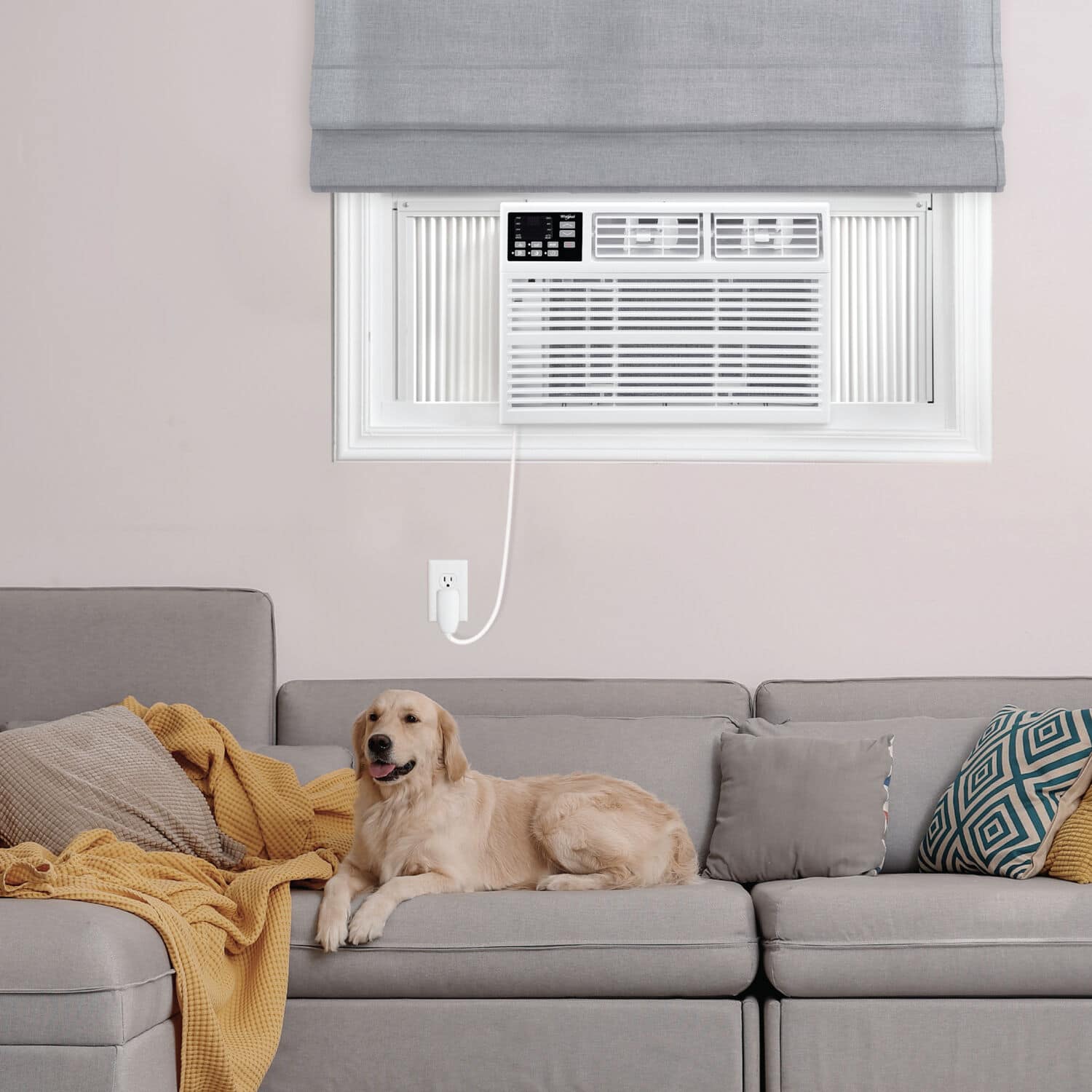 Alt View 15. Whirlpool - 550 Sq. Ft. 12,000 BTU Window Air Conditioner - White.