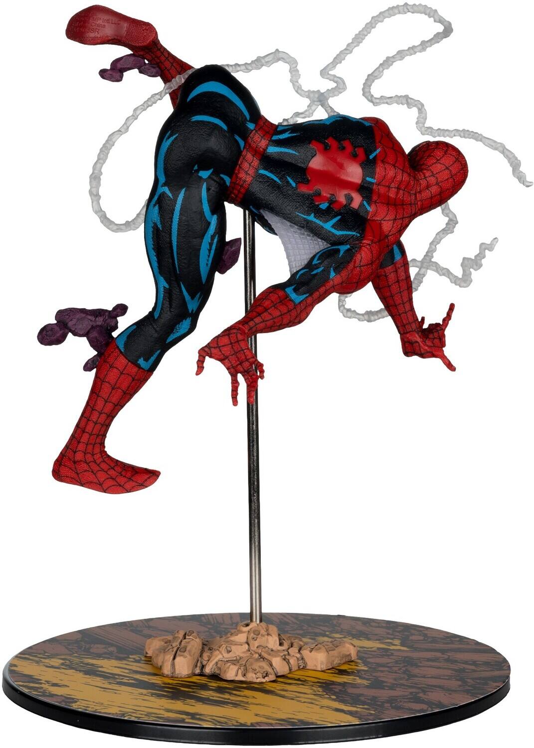 Alt View 4. McFarlane Toys - McFarlane Toys - Marvel Spider-Man 1:10th Scale Collectible (Amazing Spider-Man #318)   - COLLECTIBLES - Multicolor.
