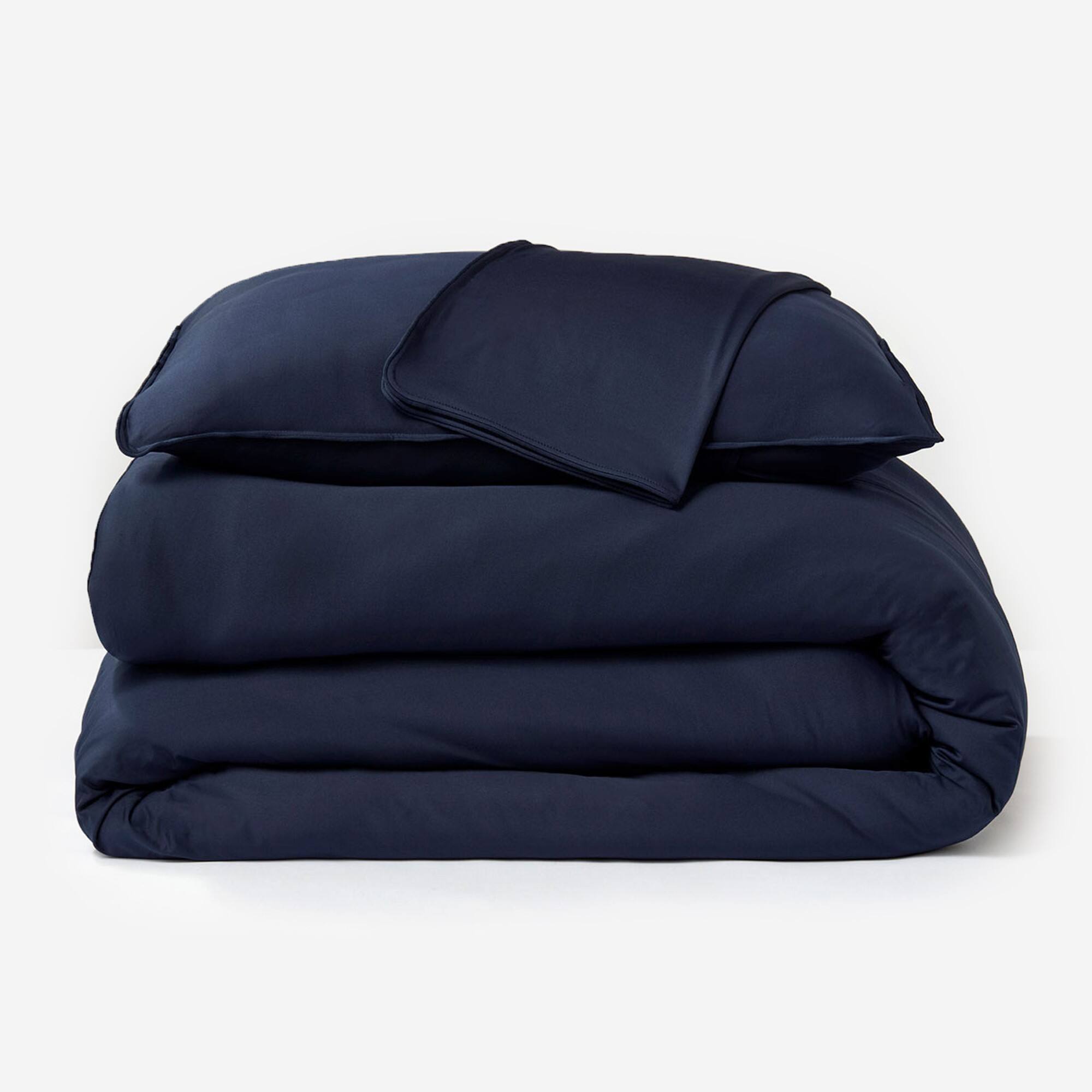 SHEEX - Sleep Tech - Duvet Cover & Shams - Full Queen - Navy - Front_Zoom