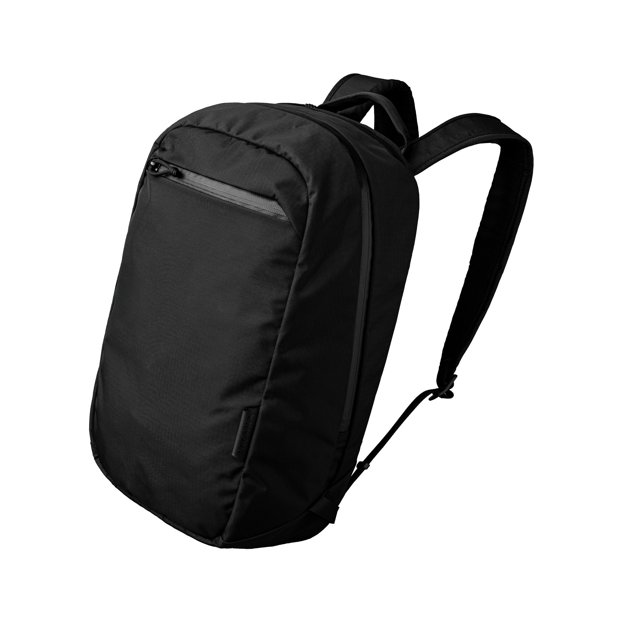 Front. ALPAKA - ALPAKA Aero Pack 16L Laptop Backpack with 16" Sleeve Lightweight Water-Resistant Travel Commuter Backpack - Black Axoflux 210D.