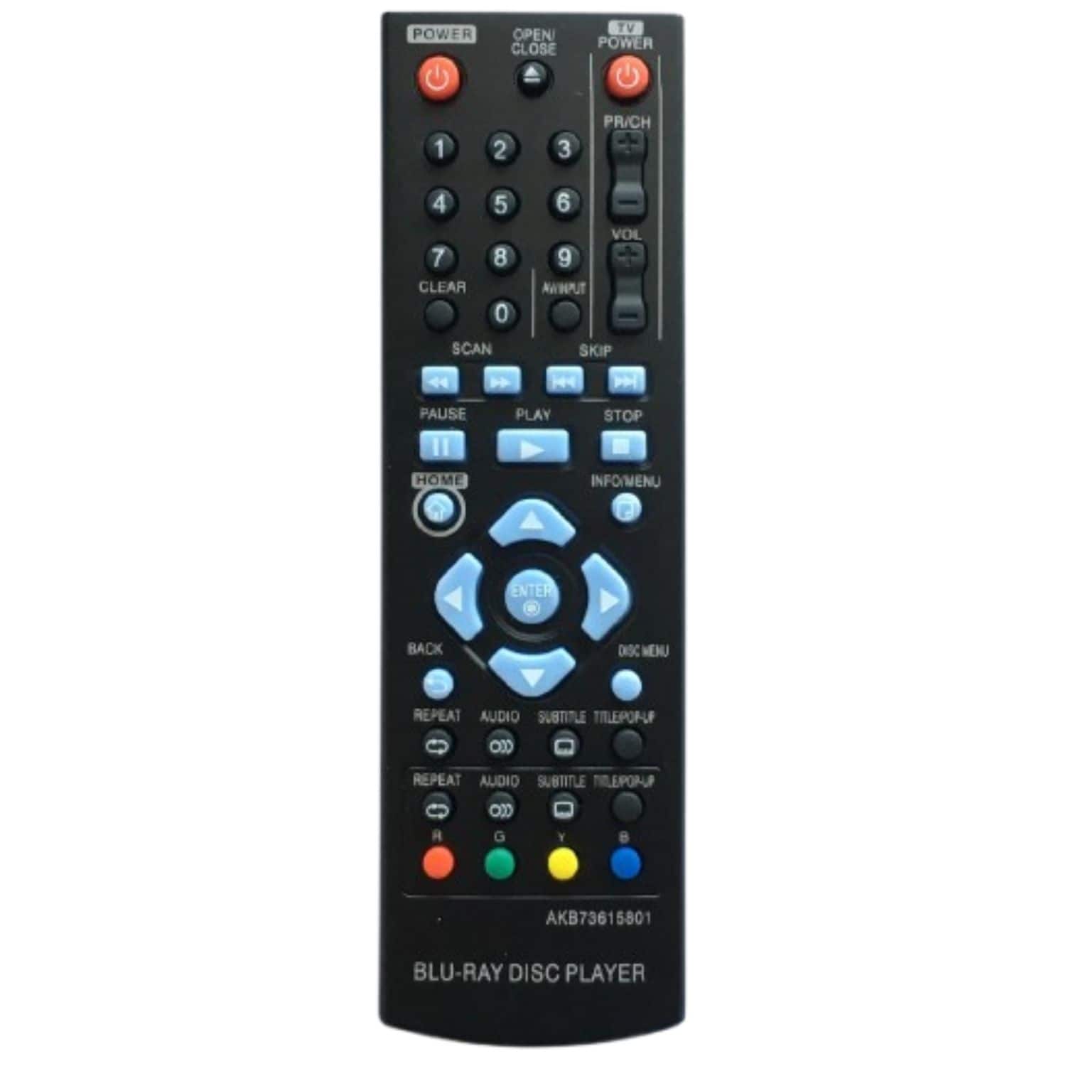 Home Collection - LG AKB73615801 Replacement Remote for BP200 / BP220 Blu-ray DVD Players