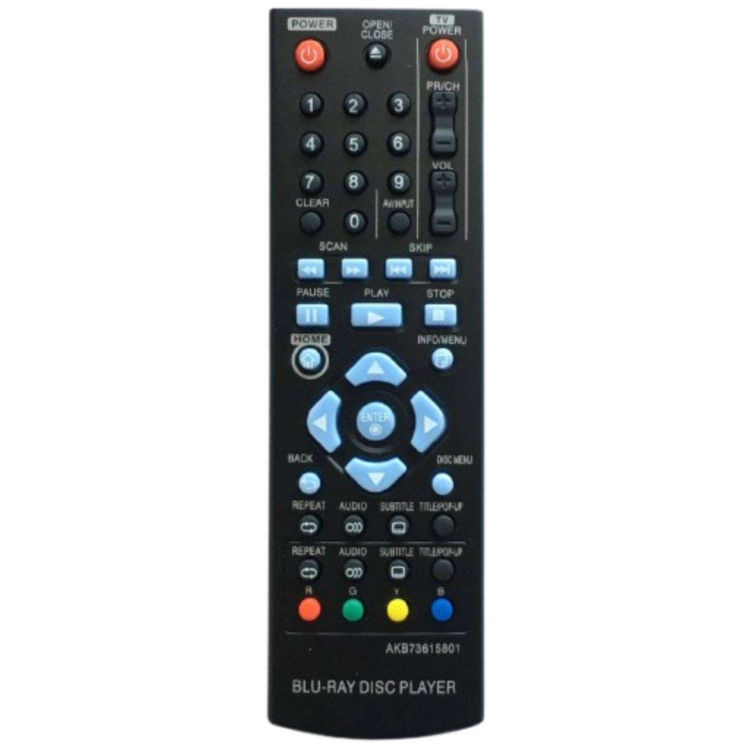 Home Collection - LG AKB73615801 Replacement Remote for BP200 / BP220 Blu-ray DVD Players