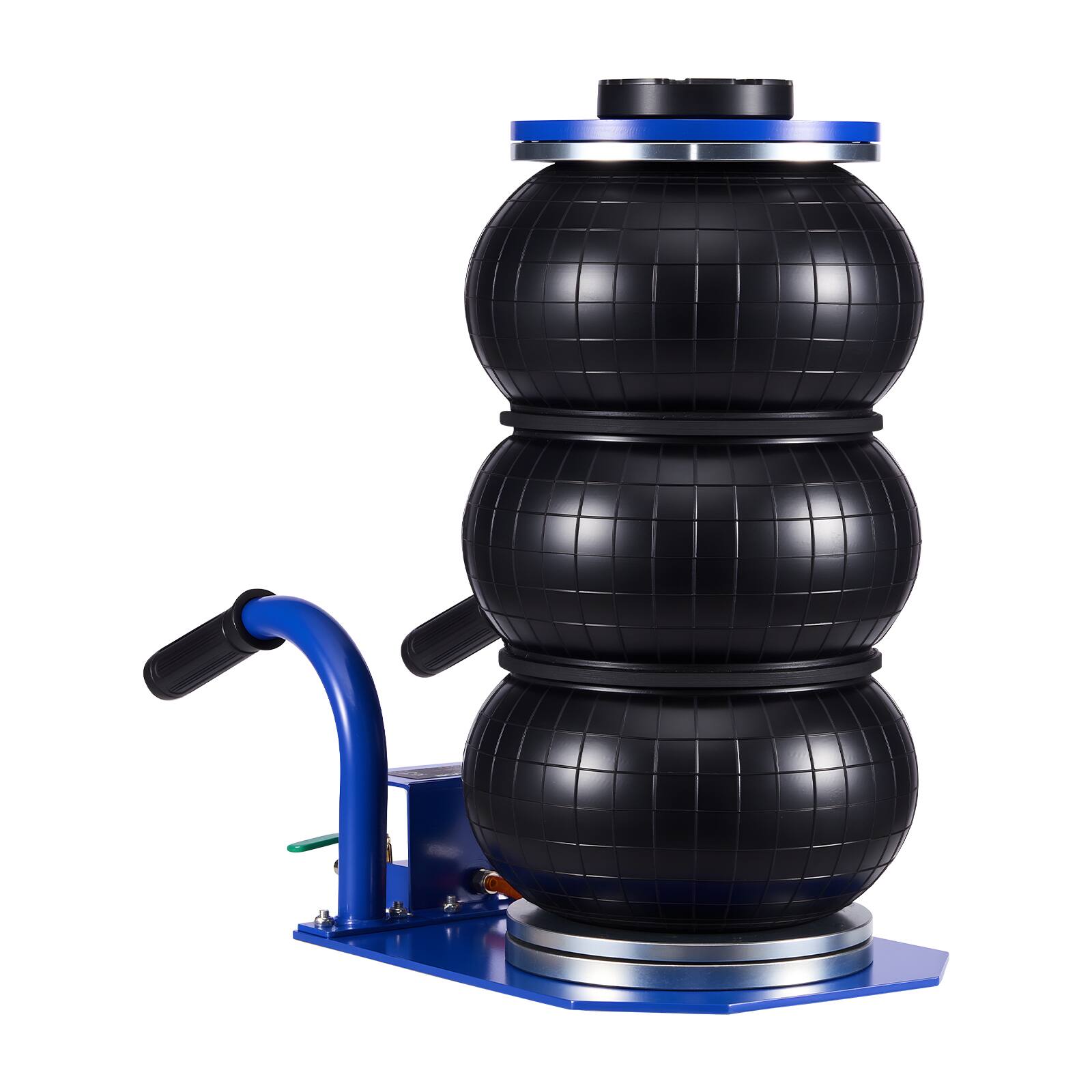 Alt View 5. VEVOR - Air Jack, 3 Ton/6613 lbs Triple Bag Air Jack,Airbag with Six Steel Pipes, Lift Up to 17.7 inch/450 mm,1-6 s Fast Lifting - Blue;Black.