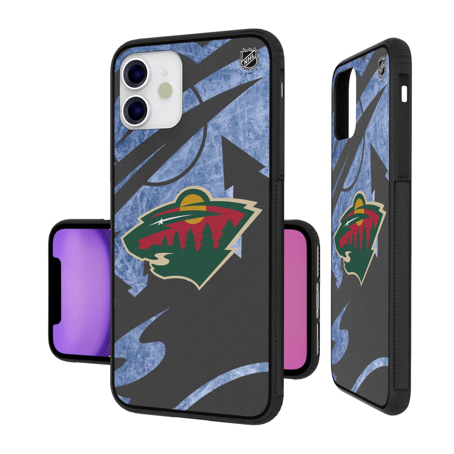 Alt View 1. Keyscaper - Minnesota Wild iPhone Tilt Bump Ice Case - 16 - Multicolor.