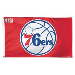 WinCraft - Philadelphia 76ers Deluxe One-Sided 3' x 5' Flag - Red