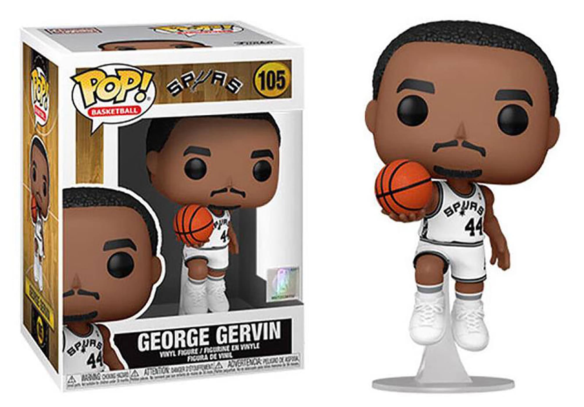 San Antonio Spurs NBA Funko POP Vinyl Figure | George Gervin - White