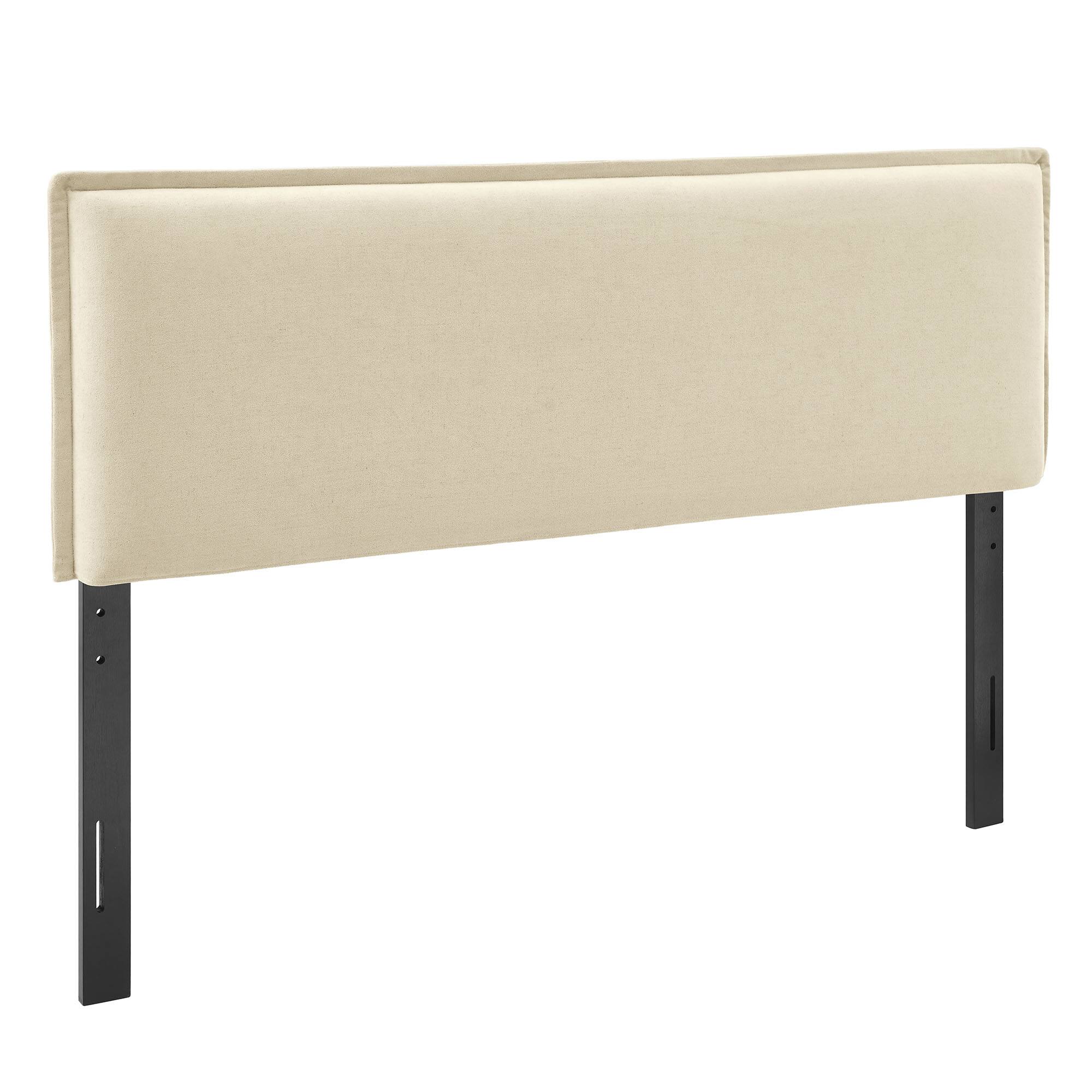 Angle. Modway - Camille Upholstered Linen Blend Headboard by Modway - Linen.