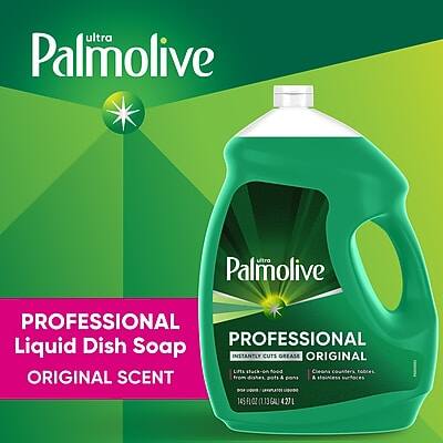 Ultra Palmolive Professional Liquid Dish Soap  
Original Scent  
Instantly Cuts Grease  
1 Gallon (128 FL OZ)