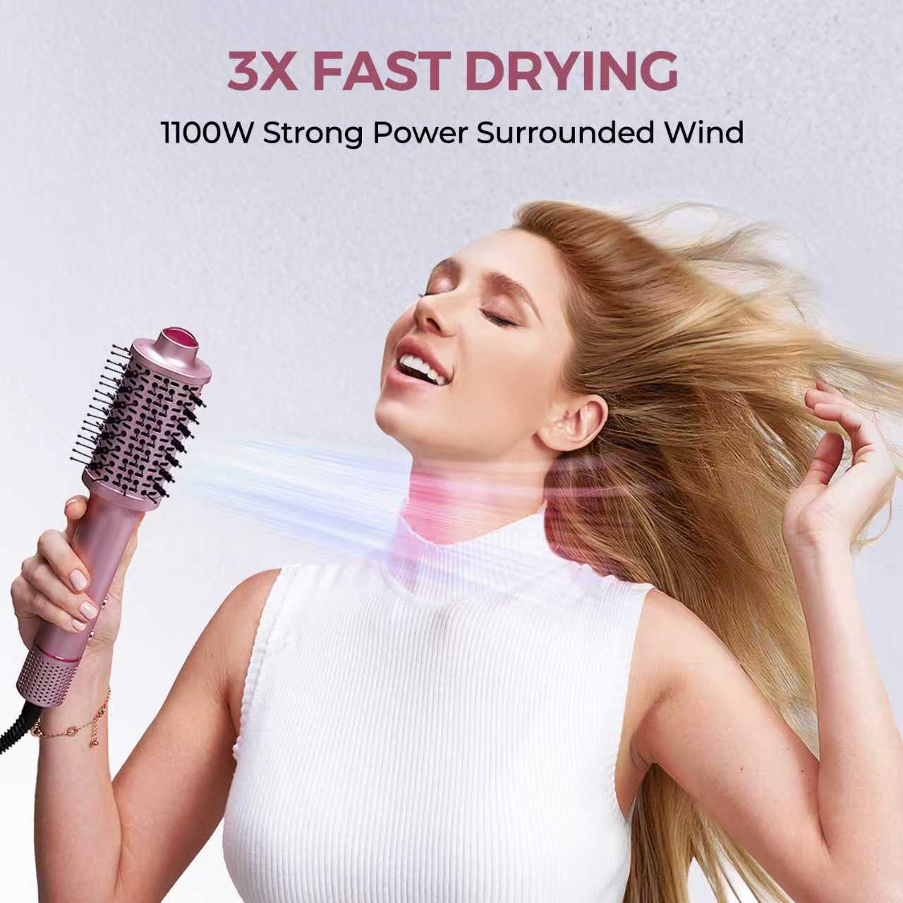3X FAST DRYING  
1100W Strong Power Surrounded Wind