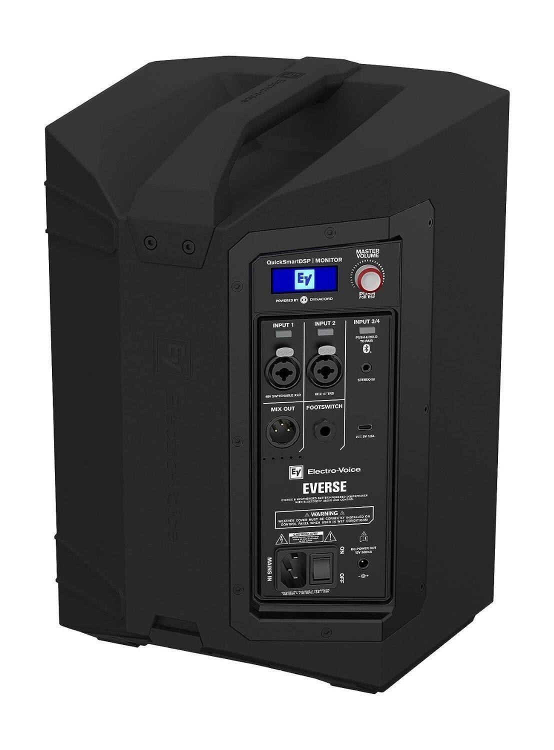 Electro Voice EVERSE 8 2 Way Black Battery Powered Loudspeaker
