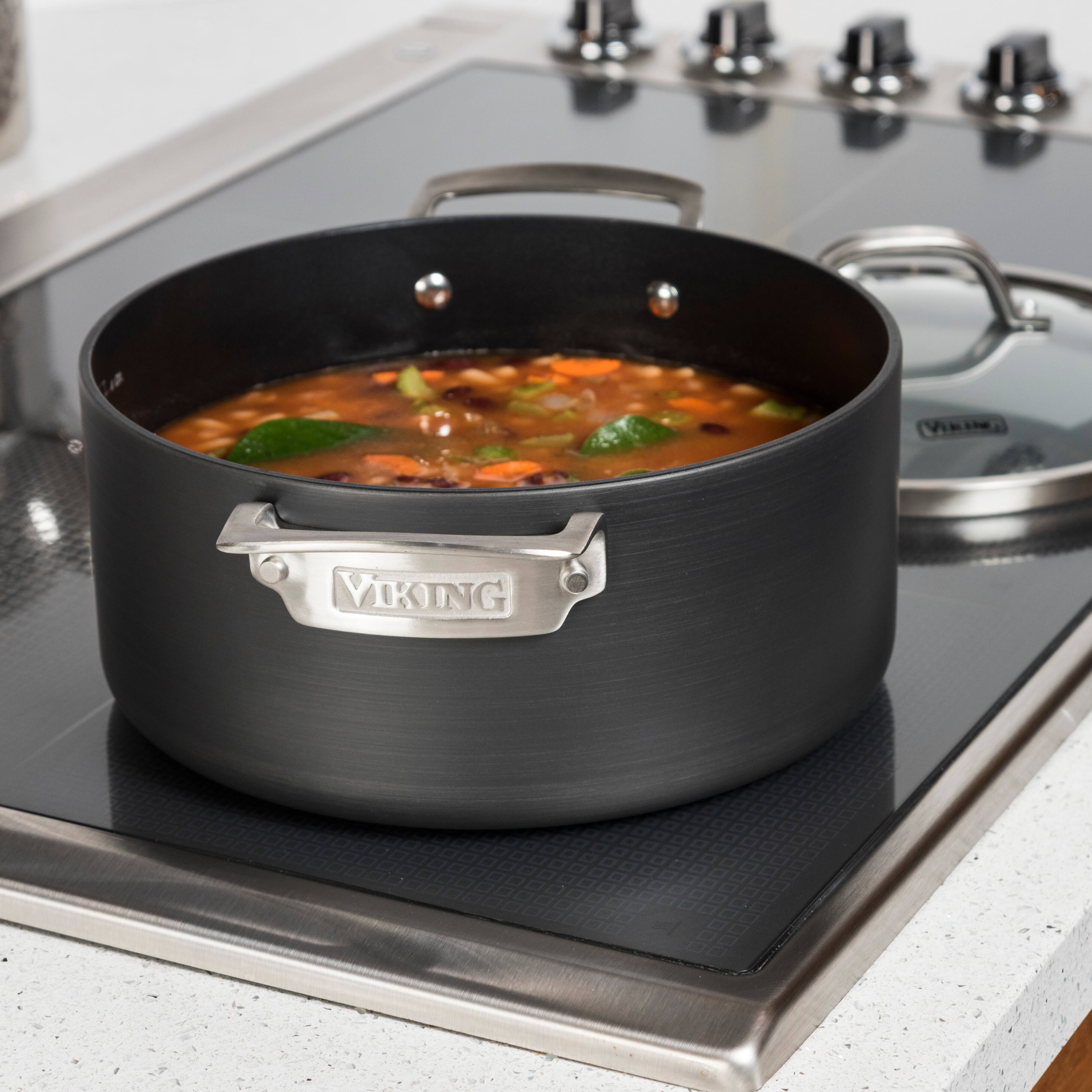 Alt View 23. Viking - Hard Anodized Nonstick, 10 Piece Cookware Set - Black.