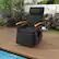 Alt View 1. Costway - Costway Outdoor 360° Swivel Rattan Recliner Chair Patio Wicker Chaise Lounge Chair - Black.