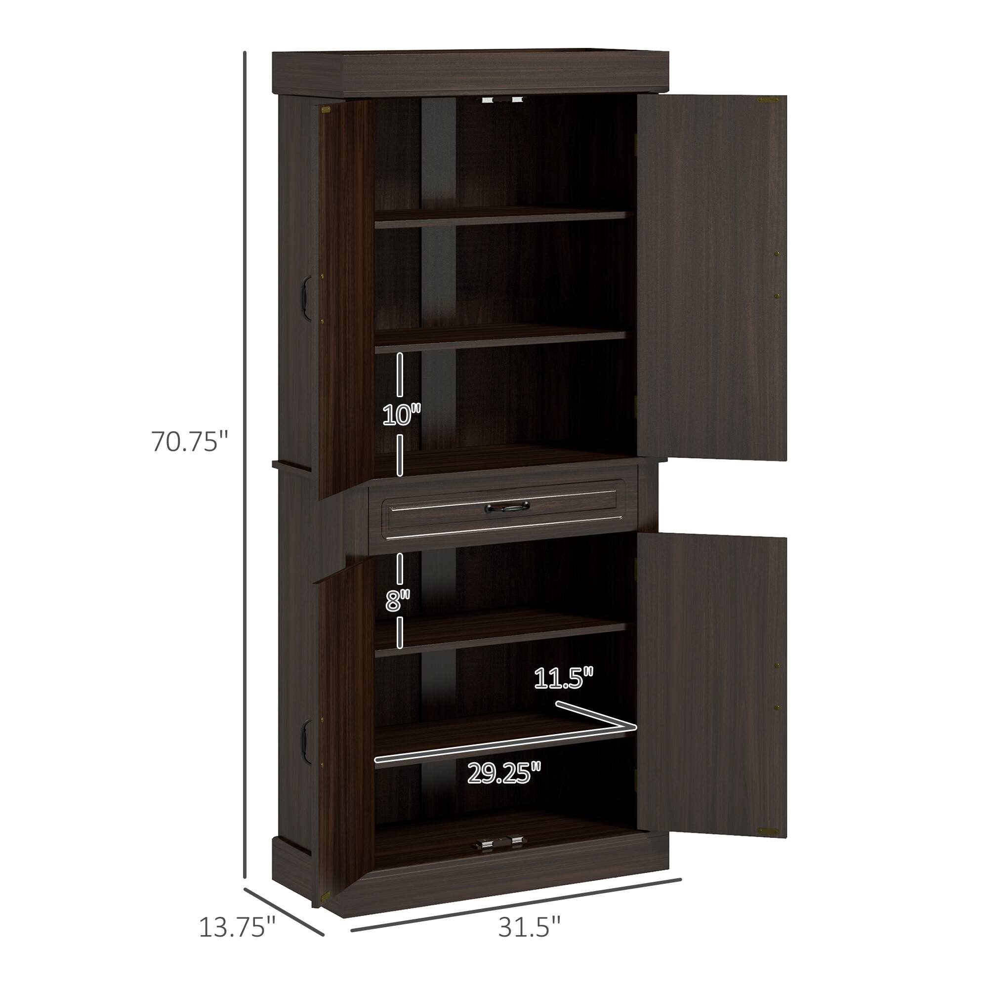 70.75" H  
31.5" W  
13.75" D  

10"  
8"  
11.5"  
29.25"