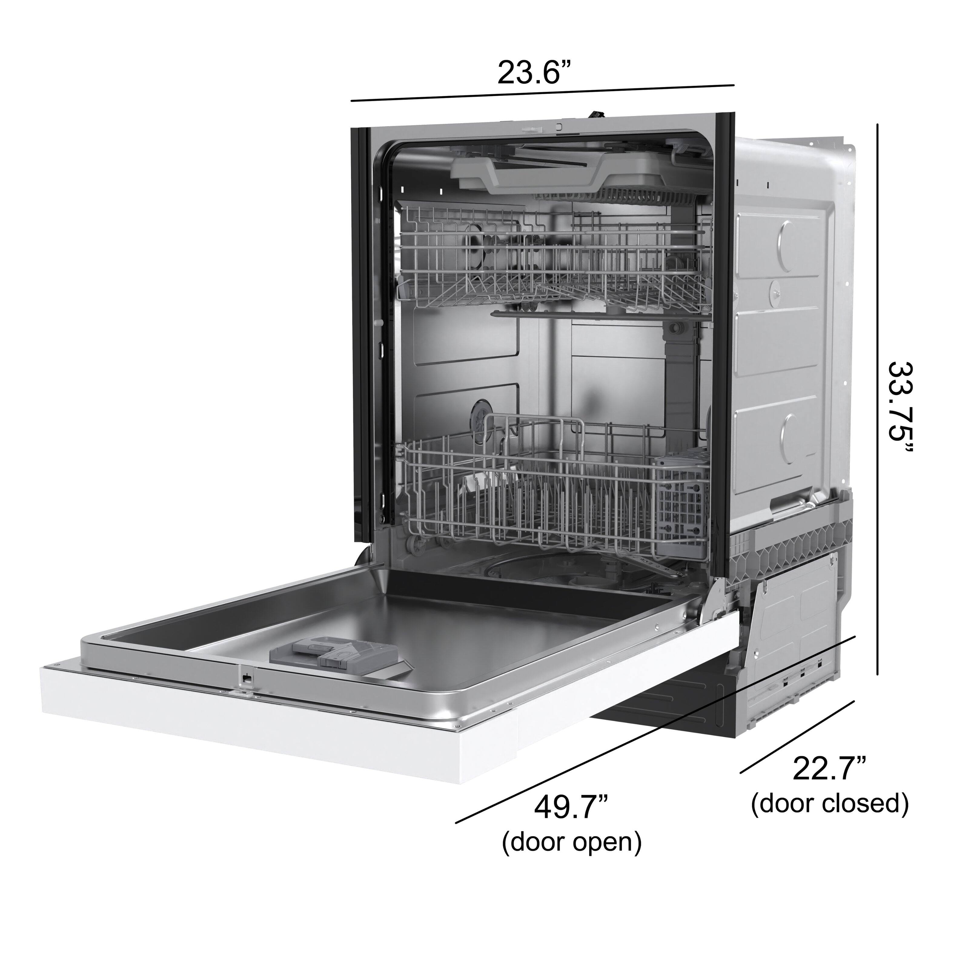 23.6" 33.75" 49.7" (door open) 22.7" (door closed)