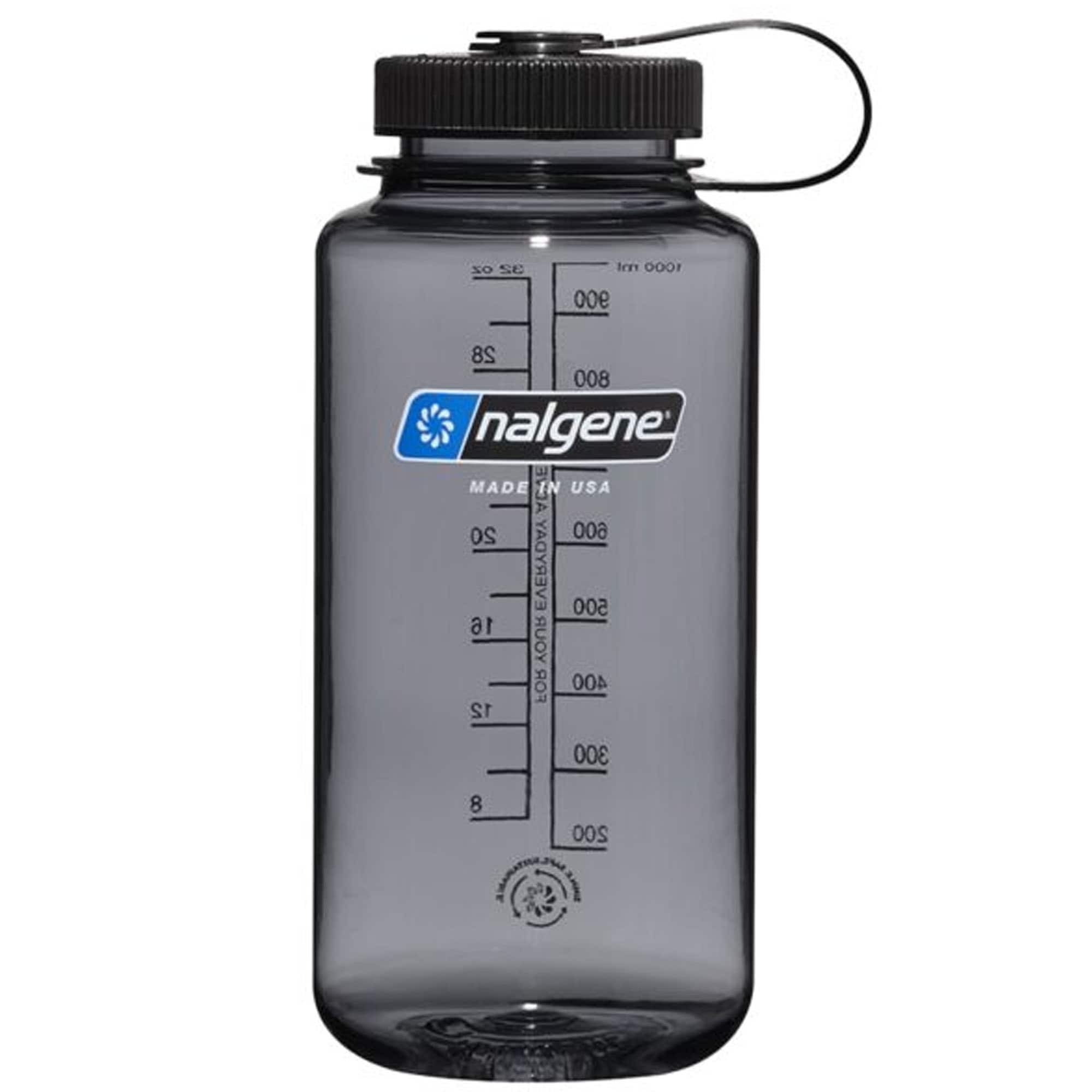 Nalgene - Sustain 32 oz. Wide Mouth Water Bottle - Gray/Black
