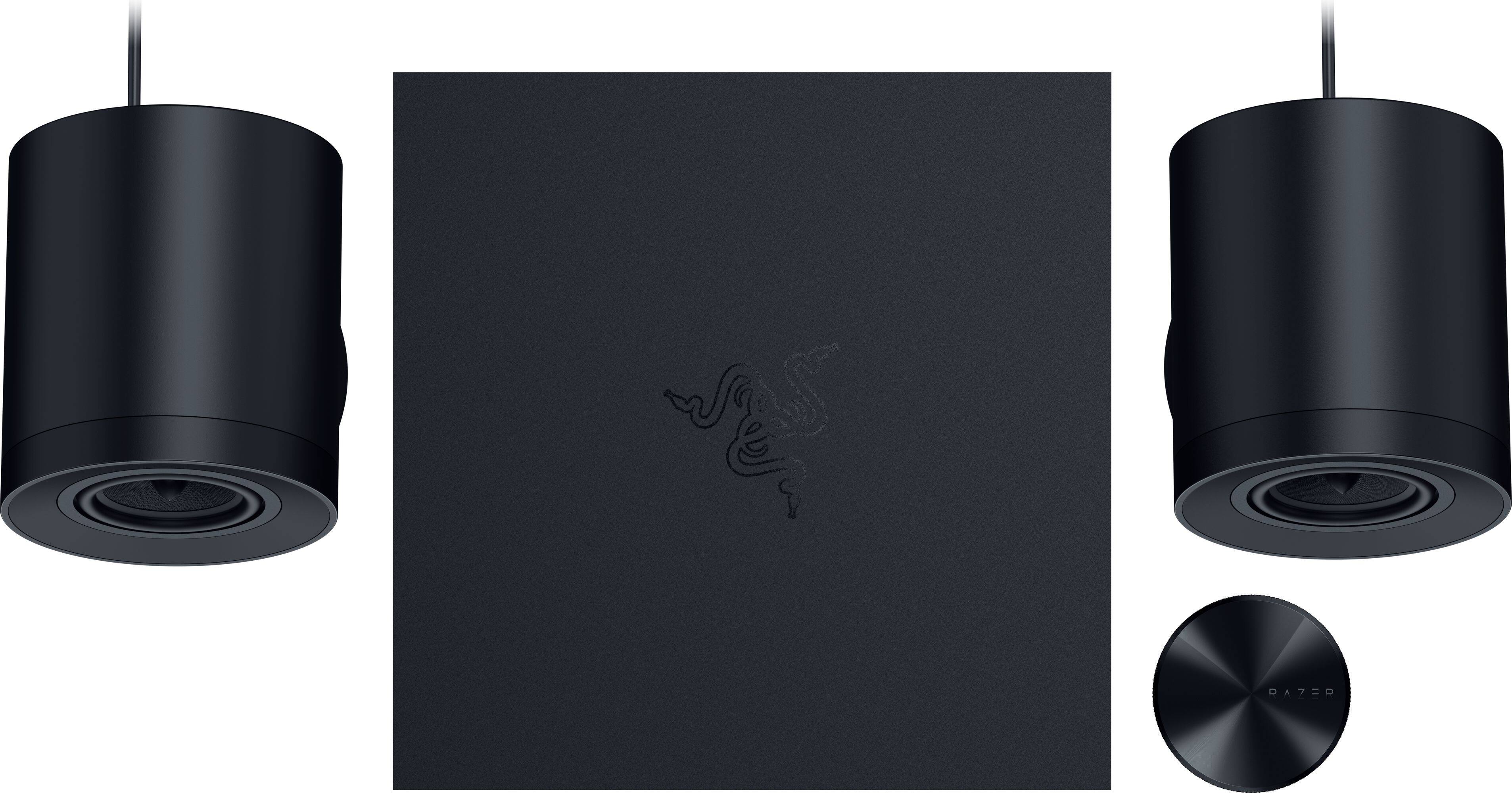 Alt View 21. Razer - Nommo V2 Pro Full-Range 2.1 Bluetooth PC Gaming Speakers with Wireless Subwoofer (4 Piece) - Black.