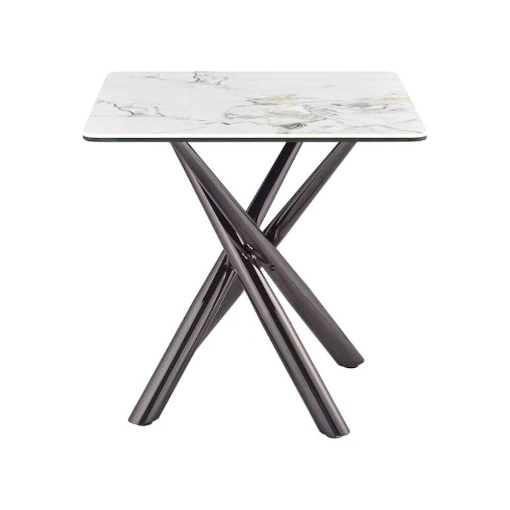Alt View 1. Coaster Co. of America - Carvell 3-piece Square Coffee and End Table Set Mirage White - Mirage White.