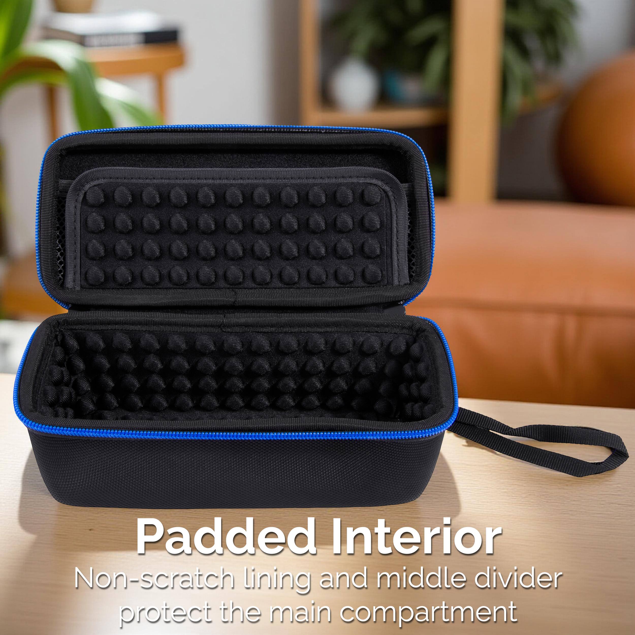 Padded Interior  
Non-scratch lining and middle divider protect the main compartment