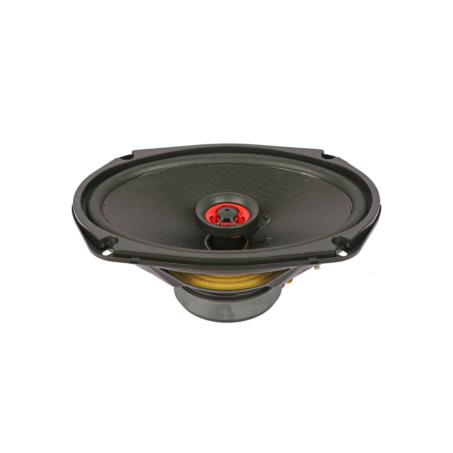 Left. Cerwin Vega - Cerwin Vega H692 - HED 2025 Edition 6"x 9” 2-Way Coaxial Full Range Speaker Set - Black and Red.