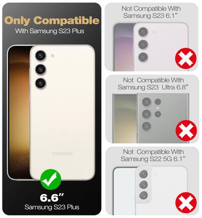 Dexnor Case for Samsung Galaxy S23 Plus With Screen Protector Full Body Bumper Kickstand Heavy-duty Shockproof Rugged Cover. Black Dexnor Case for Samsung Galaxy S23 Plus With Screen Protector Full Body Bumper Kickstand Heavy-duty Shockproof Rugged Cover. Black