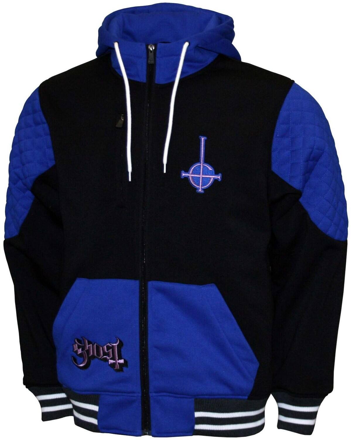 Front. PopMarket - Ghost - Ghost - Papa Emeritus II - Double Knit Hoodie Jacket - XL Black M2431GHA4   - APPAREL - Multicolor.