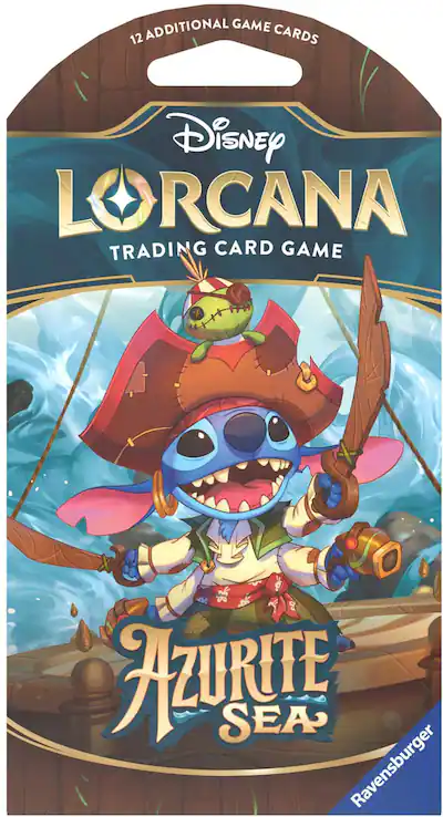 Disney - Lorcana: Azurite Sea Sleeved Booster - Styles May Vary Disney - Lorcana: Azurite Sea Sleeved Booster - Styles May Vary