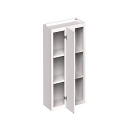 Boyel Living - 27-in W x 36-in H x 12-in D Slim Shaker RTA Kitchen Corner Wall Cabinet with Soft-Close - Snow White