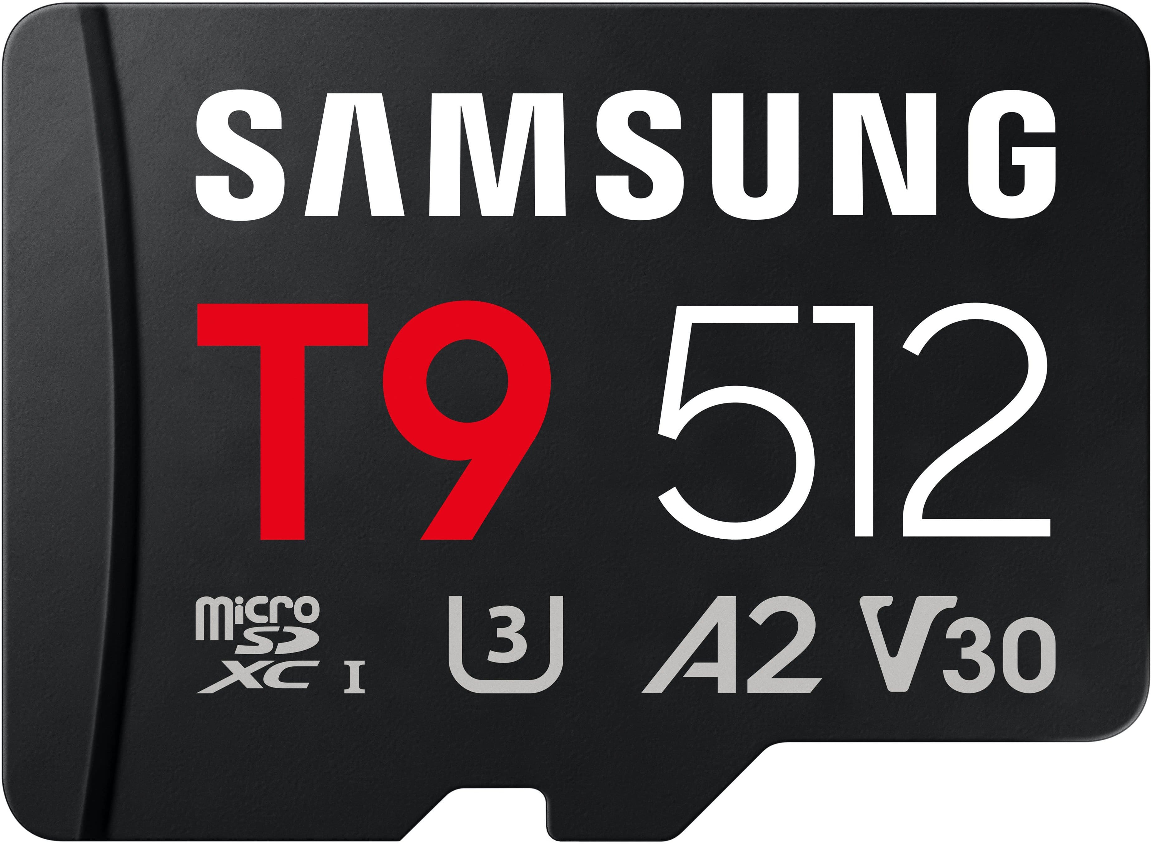 Samsung - microSDXC T9 512GB, Read/Write Speeds Up to 200/130 MB/s (MB-MH512T/WW)