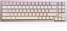 Wikistore - AL71 75% Mechanical Keyboard,Full Aluminum CNC,Hot Swappable Gasket,NKRO Programmable RGB Backlight Creamy Typing - Pink