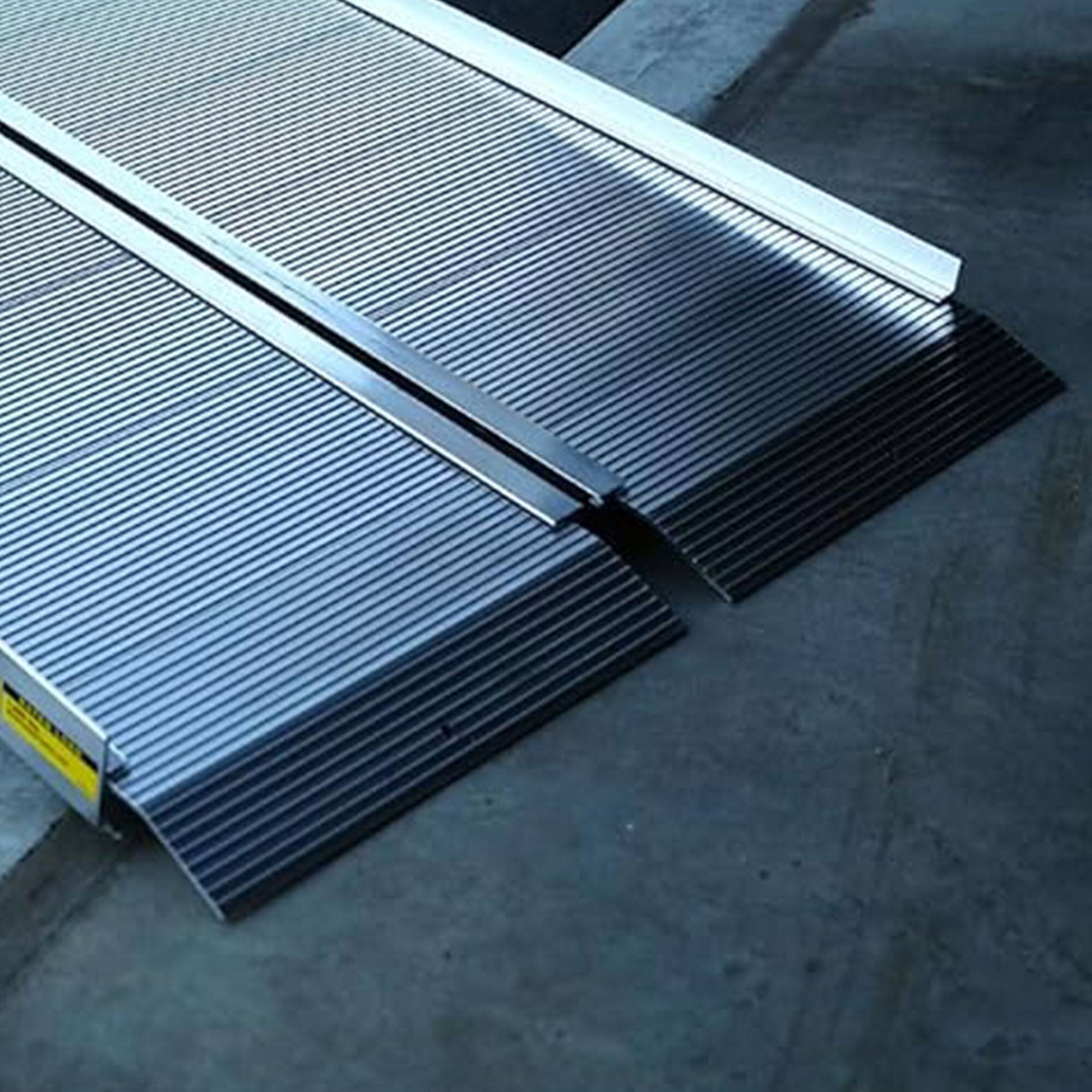 Alt View 5. EZ-ACCESS - EZ-ACCESS TRAVERSE 2 Foot Aluminum Singlefold Portable Loading Ramp, Silver - Silver.