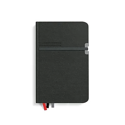 Front. TRU RED - Medium Mastery Journal - Black.