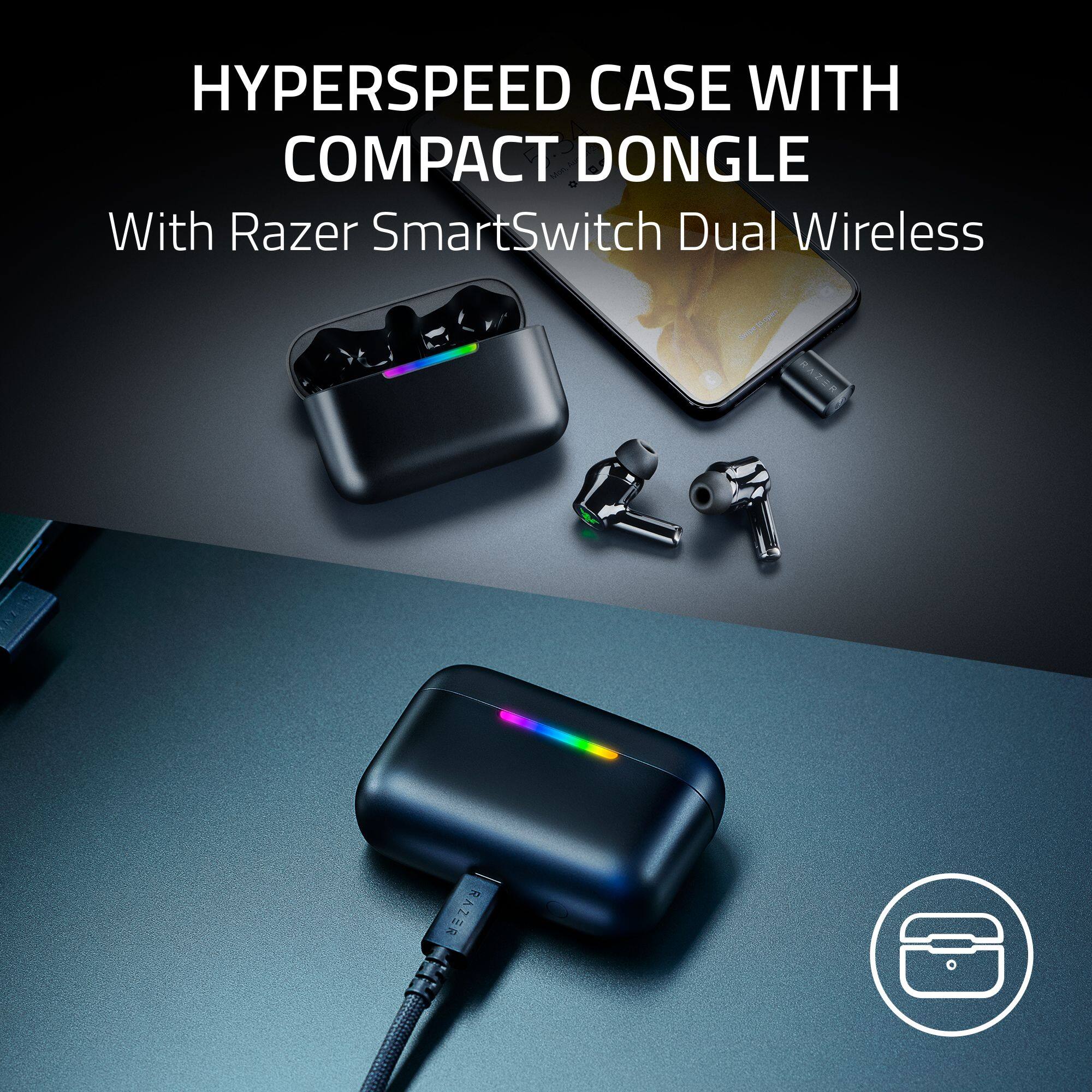 HYPERSPEED CASE WITH COMPACT DONGLE  
With Razer SmartSwitch Dual Wireless