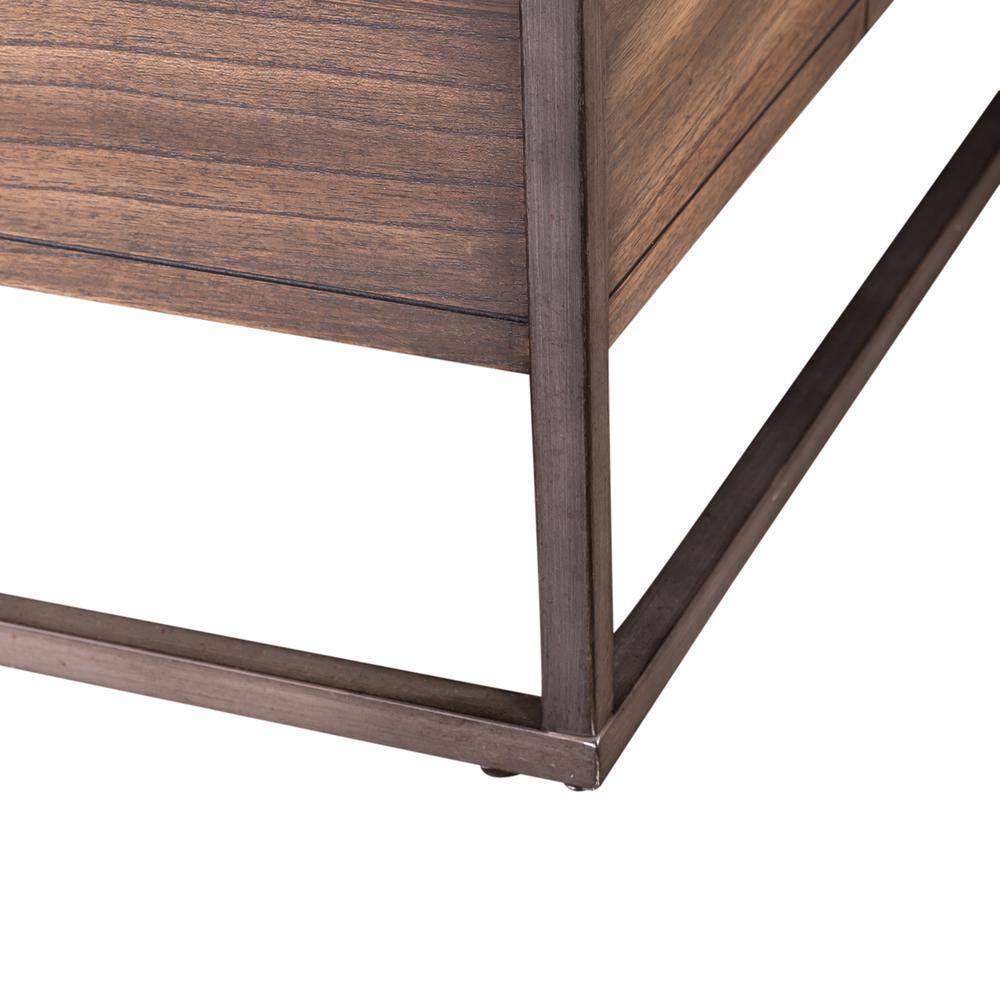 Alt View 3. Liberty Furniture Industries - Jamestown Rectangular Cocktail Table in Tobacco - Brown.