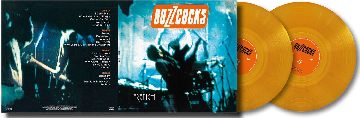 **SIDE A**  
1. I Don't Mind Who'll Help Me to Forget  
2. Get on Our Own  
3. Unthinkable Strange Thing  

**SIDE B**  
1. Energy Breakdown  
2. Innocent  
3. Roll It Over  
4. Why She's a Girl from the Chainstore  

**SIDE C**  
1. Last to Know?  
2. Running Free  
3. Libertine Angel  
4. Why Can't I Touch It  
5. Noise Annoys  
6. Isolation  

**SIDE D**  
1. Boredom  
2. Do It  
3. Harmony in my Head  
4. I Believe  

**BUZZCOCKS**  
FRENCH  

**BUZZCOCKS**  
FRENCH  

**BUZZCOCKS**  
FRENCH  

**BUZZCOCKS**  
FRENCH