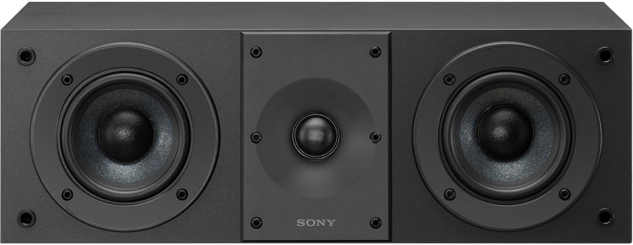 Angle. Sony - CS Speaker - 2-way 3-driver Center Channel Speaker (2025) each - Black.