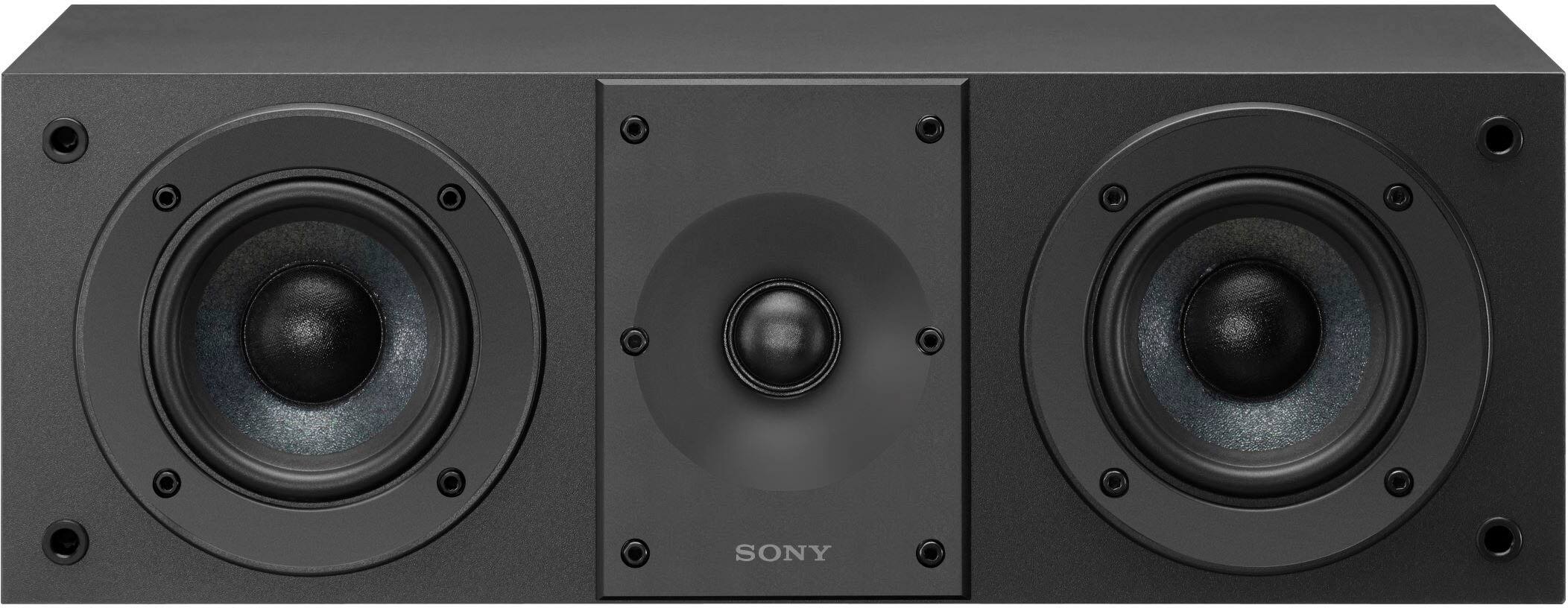 Angle. Sony - CS Speaker - 2-way 3-driver Center Channel Speaker (2025) each - Black.