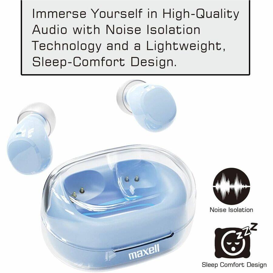 Immerse Yourself in High-Quality Audio with Noise Isolation Technology and a Lightweight, Sleep-Comfort Design.