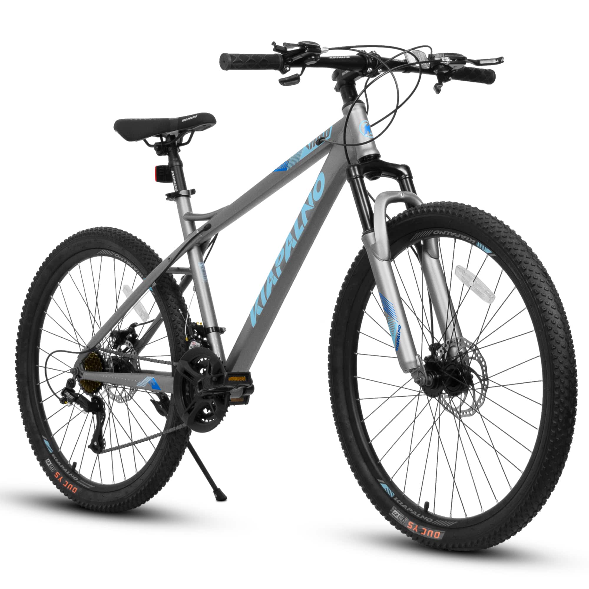 Chery Life - 26 in. 21-Speed Front and Rear Mechanical Disc Brakes Mountain Bike for Adults - Gray