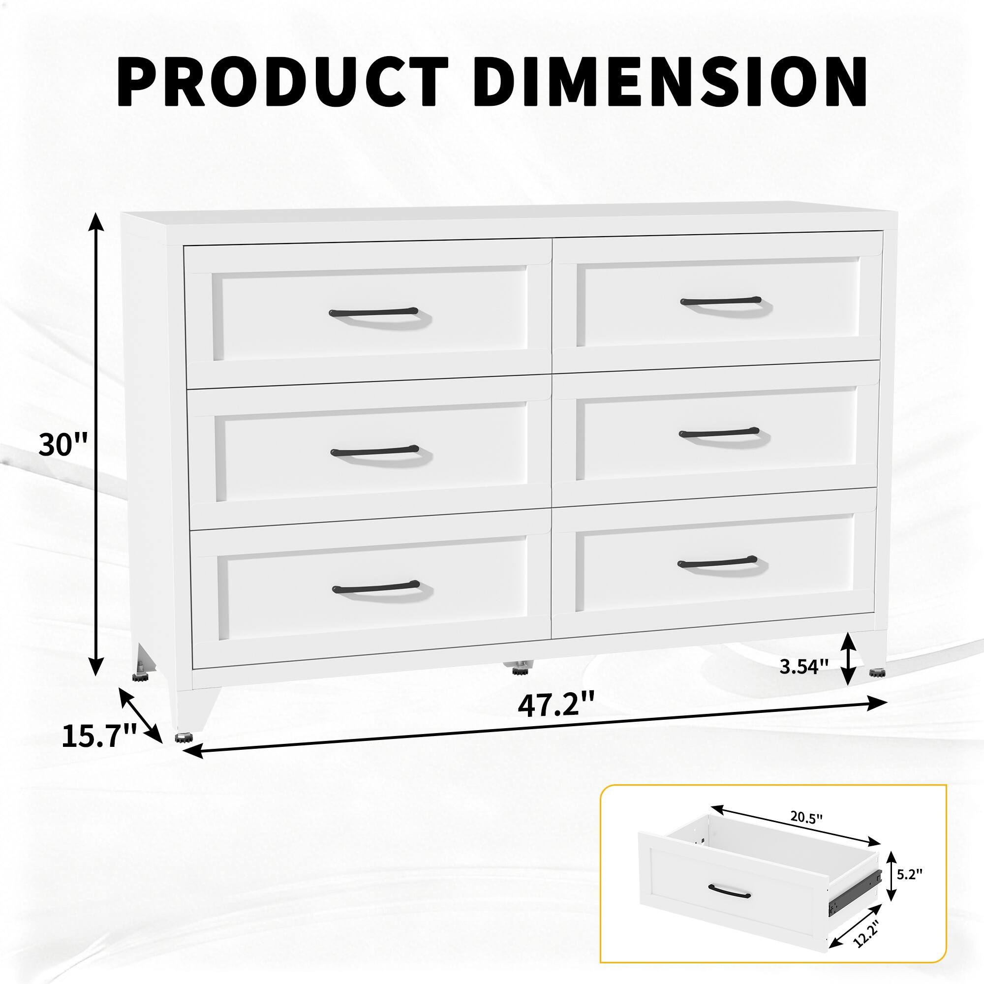 PRODUCT DIMENSION

30" x 15.7" x 47.2" x 3.54" x 20.5" x 5.2" x 12.2"