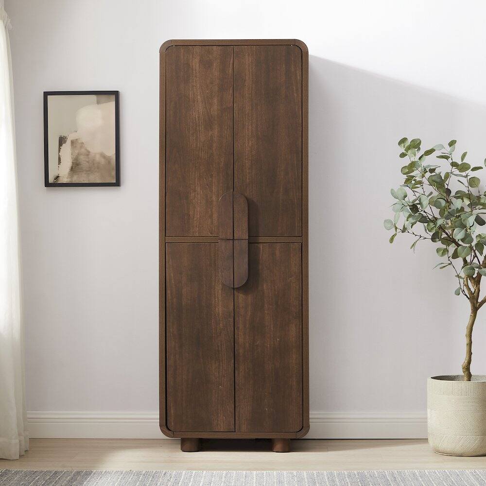 Alt View 10. Crosley Furniture - Millie Pantry - Brown.
