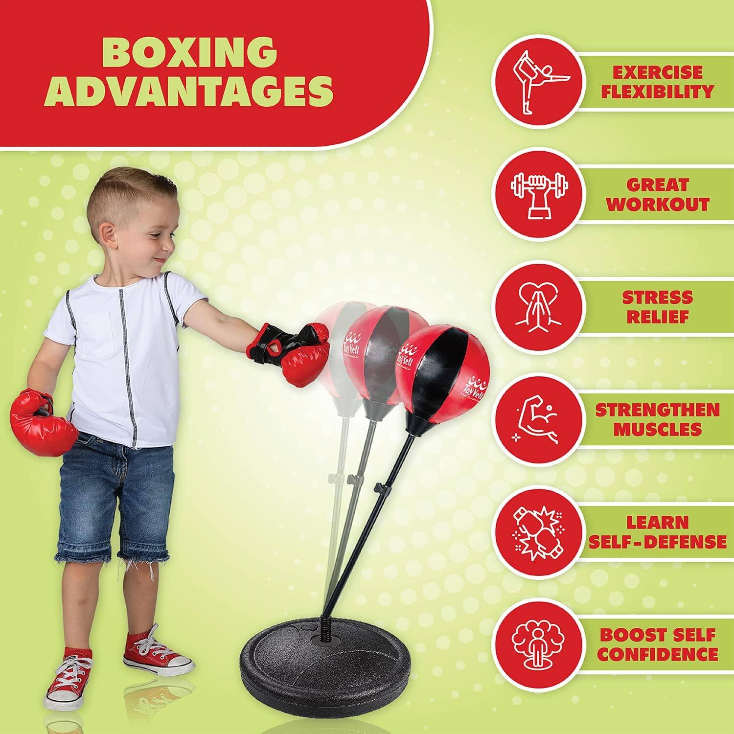 BOXING ADVANTAGES
EXERCISE FLEXIBILITY
GREAT WORKOUT
STRESS RELIEF
STRENGTHEN MUSCLES
LEARN SELF-DEFENSE
BOOST SELF CONFIDENCE